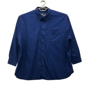 Oak Hill Button Down‎ Shirt Blue 3XL Or 19